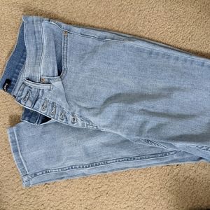 Calvin Klein high rise,button fly, skinny, stretch